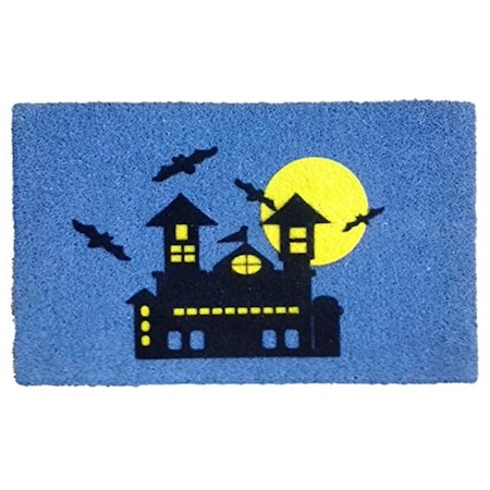 Imports Decor Haunted House Door Mat 554PVCF